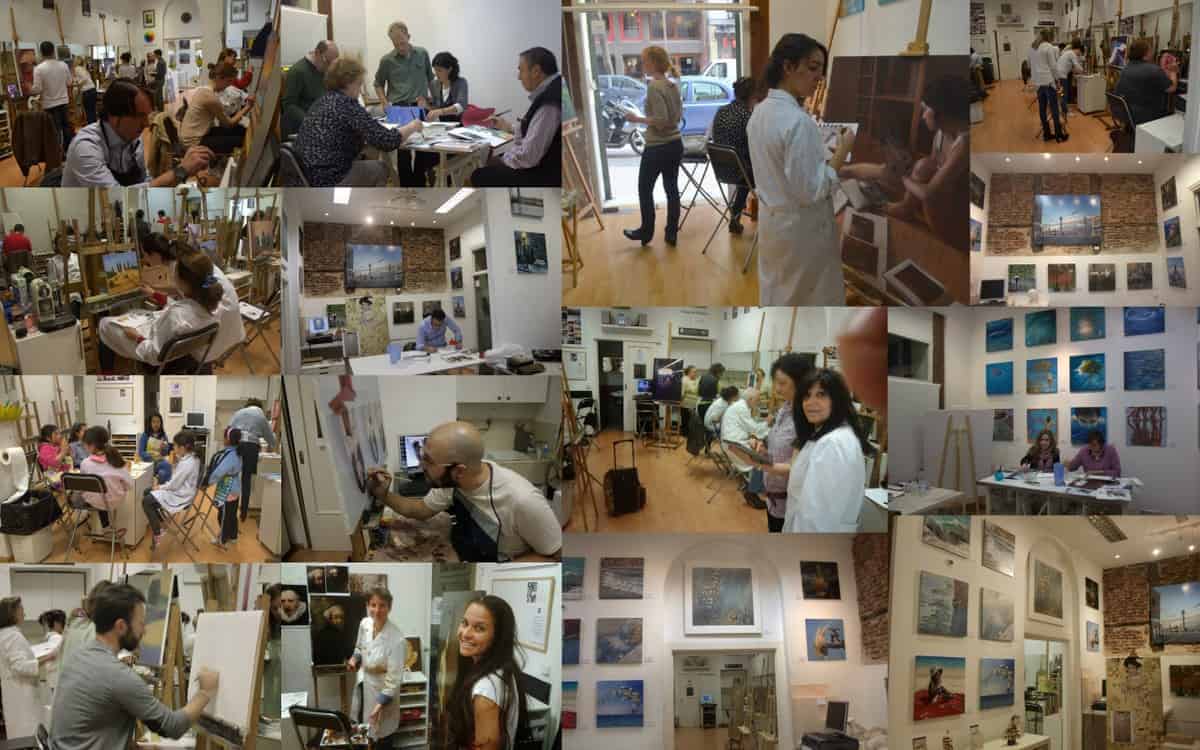 Academia de pintura, todos los niveles, curso internacional. Especialistas en Pintura al Óleo