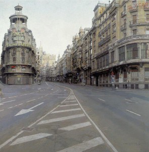 La Gran Vía (1974-1981) Óleo sobre tabla Antonio López García