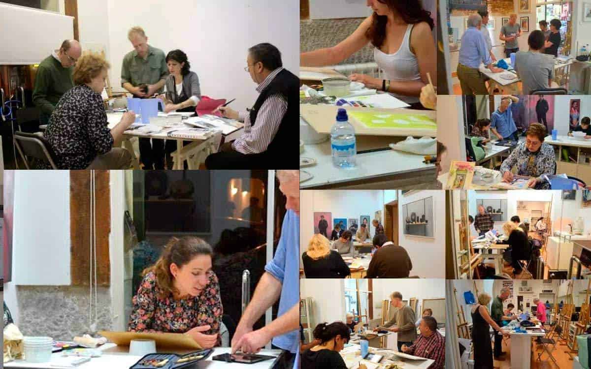 Academia de pintura, todos los niveles, curso internacional. Especialistas en Acuarela
